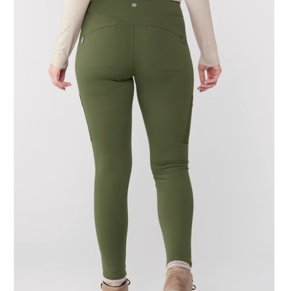 Athleta Headlands Hybrid Cargo II Tights - aspen olive - Picture 3 of 10
